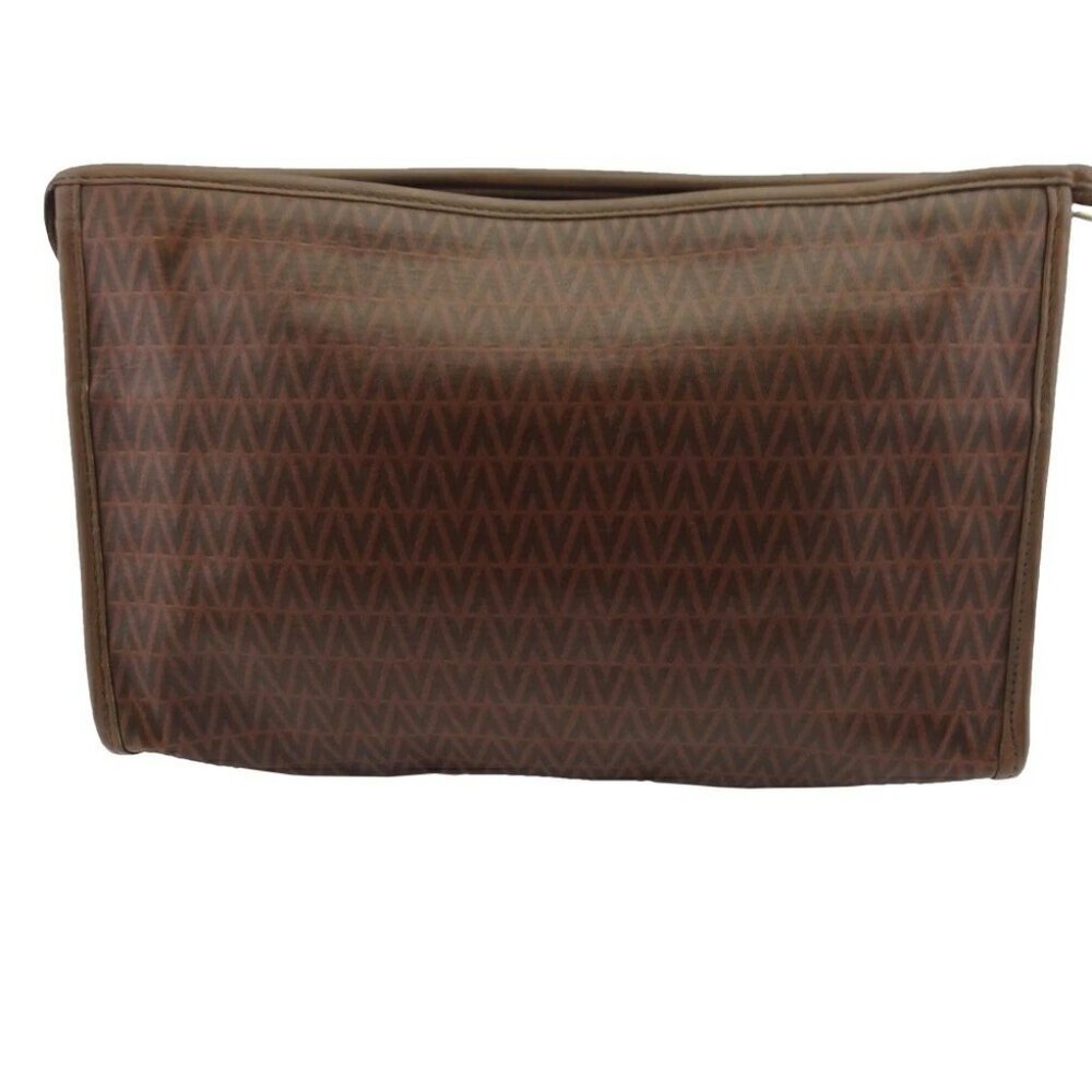 MARIO VALENTINO Clutch bag Brown gold Women Authentic secondhand